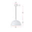 Luminaire suspendu en forme de dôme à 1 lumière à intensité variable Rancourt-1627107653-1614395290