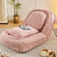 Paresseux rose pour le salon, 5 positions réglables, canapé de lit pour animal de compagnie en éponge élastique, réglages, moelleux et doux