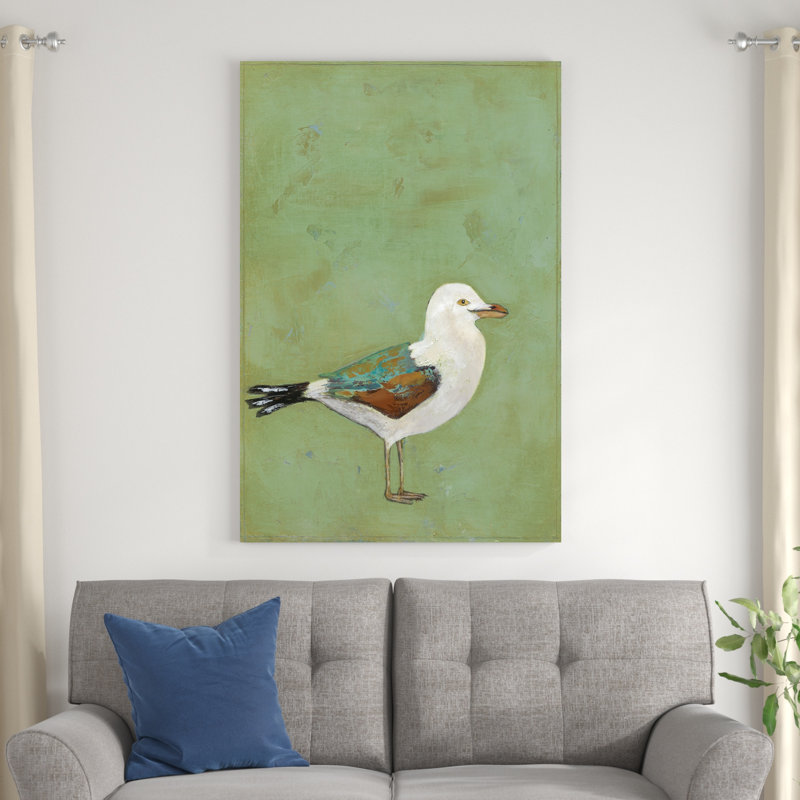 Oiseau de rivage vibrant II, H 48 po x l 32 po x P 1,25 po