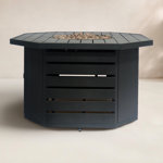 Fernon Octagon Iron Propane Smokeless Fire Pit