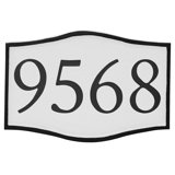 Serif 1-Line Wall Address Plaque