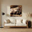 «Dogs Labrador Retriever», art mural en métal noir-596764646