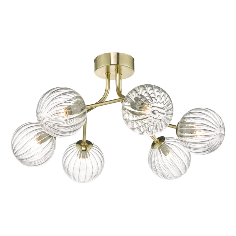 Giselle Glass Semi Flush Mount