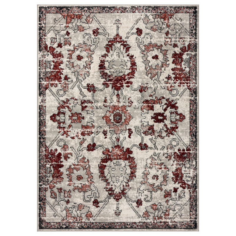 Floral Indoor Rug, Rectangle 5'3" x 7'3"