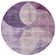 Machine Washable Indoor/Outdoor Cicel ACN1140 Purple Rug