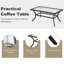 Ensemble de meubles de patio 4 pièces avec canapé et causeuse modulaire