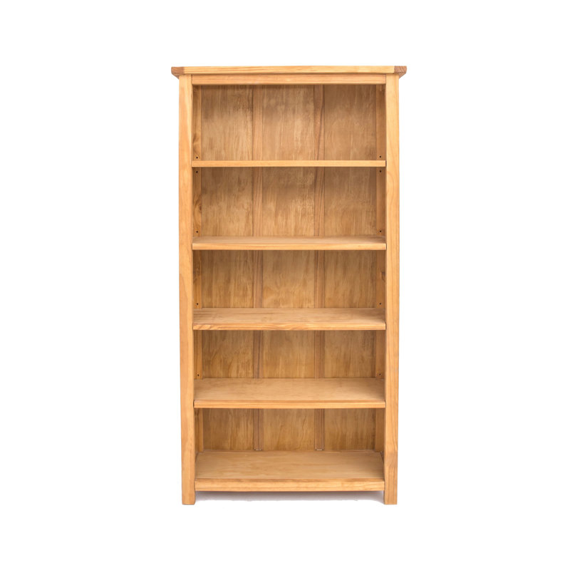 Arietta 180cm H x 90cm W Standard Bookcase, Waxed