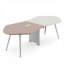 Table de conférence octogonale irrégulière de 110 pouces avec 2 prises électriques, table de réunion polygonale à 8 côtés