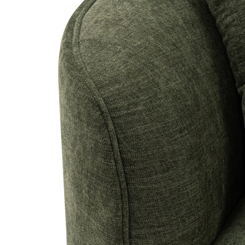 Canapé modulaire en chenille 132 po vert olive Daria