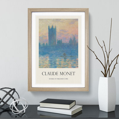 Houses of Parliament in London Vol.1 by Claude Monet - Framed Print