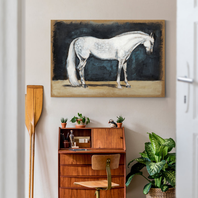 Reproduction d’art sur toile, "Equestrian Studies V", H 12 po x l 18 po x P 1,5 po