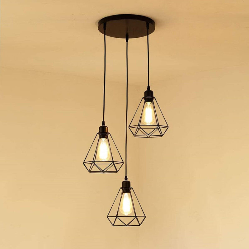 Gallia 3 - Light Cluster Pendant, Black