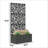 Trellis Planter,Efficient Drainage Planter Box,Spacious Metal Planter Box