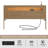 Queen Size Wooden Storage Headboard - RGB LED Lights with Remote Control, Charging Station, Open Shelves & Hidden Storage, Modern Bedroom Ambiance (Oak)-286933898-286933899