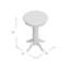 Table ronde en bois massif de 30,25 po Adelaida-480854455