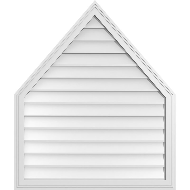 Évent en paille non-fonctionnel Signature, H 40 po x l 34 po x P 1,5 po