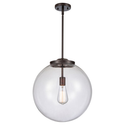 Franklin Restoration - Alphonsa - 1 Light 221-1S Stem Hung Pendant - LED Bulb - Shade