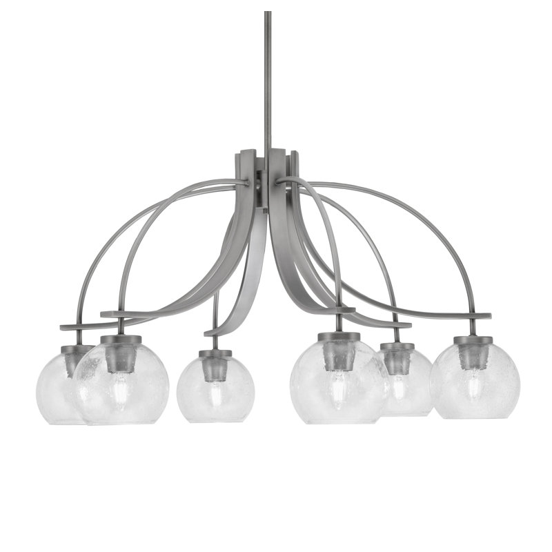 Lustre Cavella, H 16,75 po x l 29,75 po x P 29,75 po, 6, Graphite