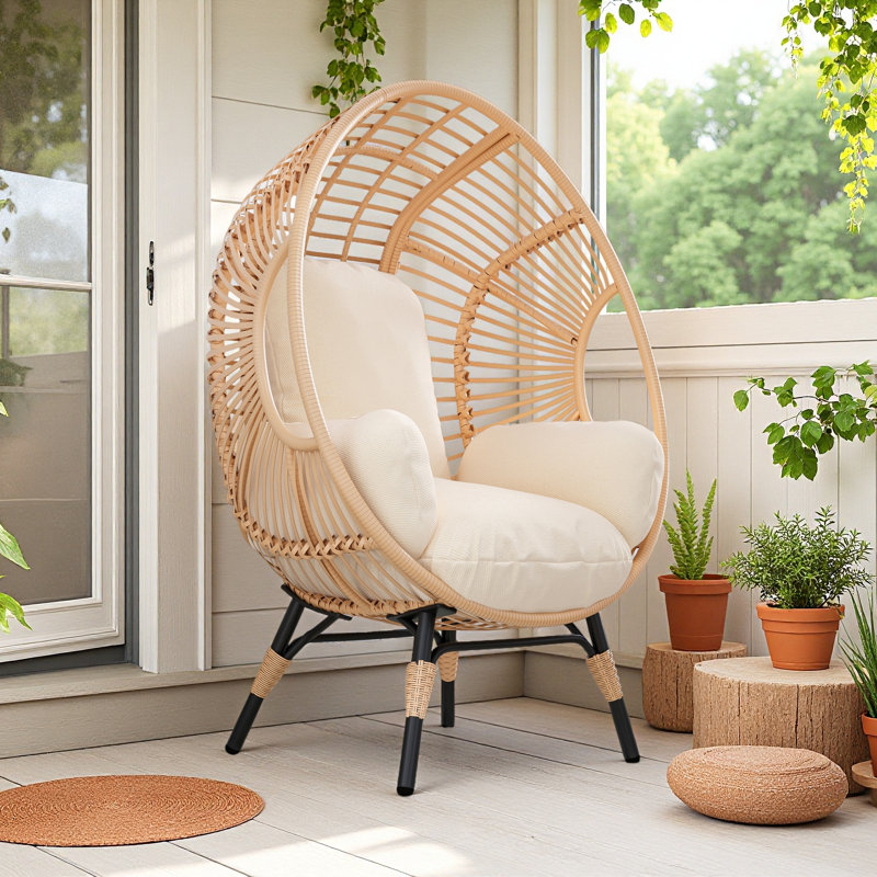 Fauteuil de patio New Style, Beige / Naturel