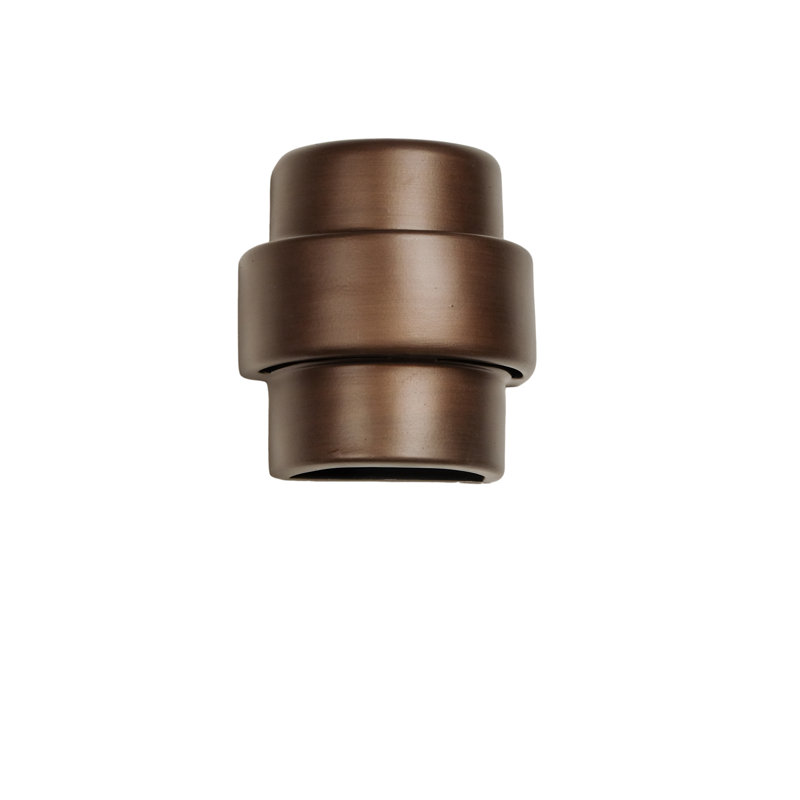 Chiyeko Ceramic Wall Light, LED Bulb Included, 9" H x 8" W x 5" D, Rubbed Bronze