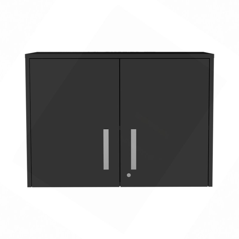 Armoire de rangement - armoire murale, trois tablettes intérieures, porte double