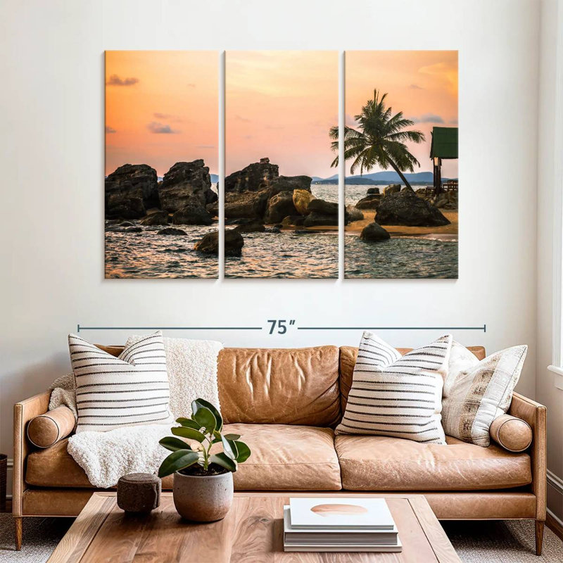 Phu Quoc Gillard, coucher de soleil, H 42 po x l 65 po