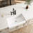 Durable White Ceramic Apron Front Undermount Kitchen Sink with Deep Basin and Reversible Installation Design