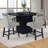 Grey And Black 5-Piece Dining Set
