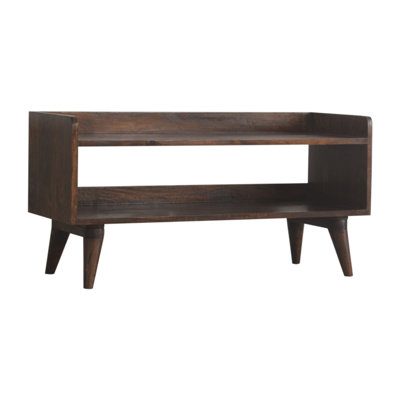 Jaymes 10 Pair Solid Wood Shoe Storage Bench