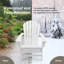 Chaise Adirondack en plastique / résine avec repose-pieds Baughn-541925574