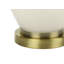 Lighting, H 26 po, lampe de table, abat-jour ivoire / crème, céramique crème, transitionnel