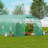 Walk-in Tunnel Greenhouse 29.53x9.84x6.6ft Galvanized Frame PE Cover Green