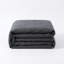 Ensemble de housse de couette gris anthracite en lin-130133034
