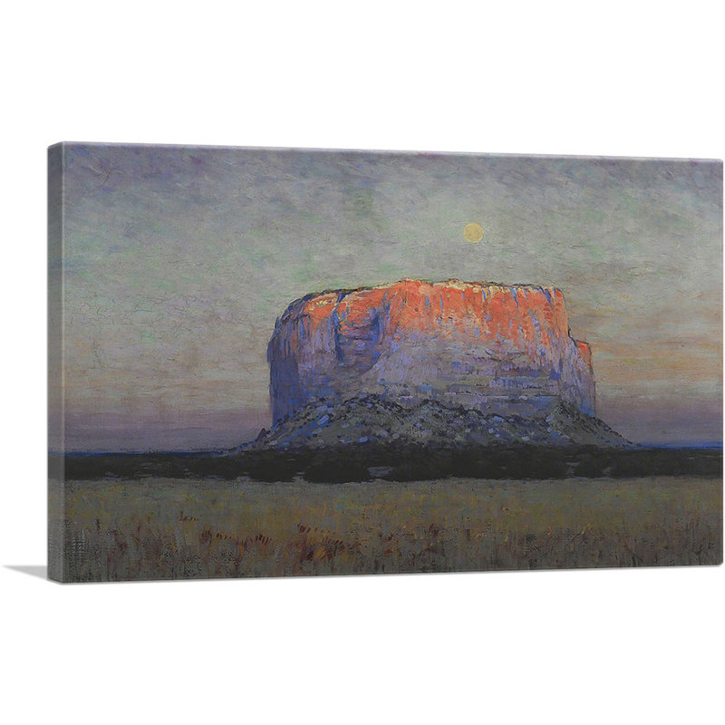 «The Enchanted Mesa 1913» par Arthur Wesley Dow, reproduction d'art sur toile tendue, H 18 po x l 26 po x P 0,75 po