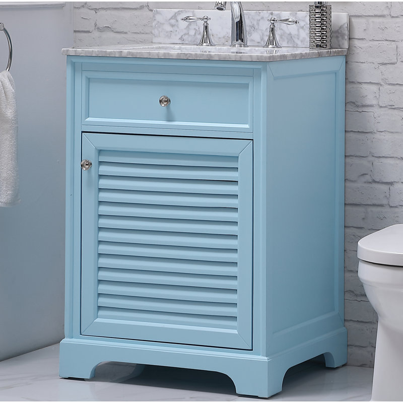 Ensemble de meuble-lavabo simple 24 po Closter, Bleu poudré