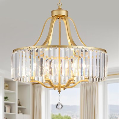 Luminaire suspendu moderne en cristal 6 lumières lustre en cristal pour salle à manger, salon, îlot de cuisine, couloir, chambre à coucher, hauteur réglable