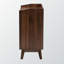 Commode en bois à 3 tiroirs Fallon au fini brun noyer, H 33,76 po x l 31,32 po x P 15,51 po