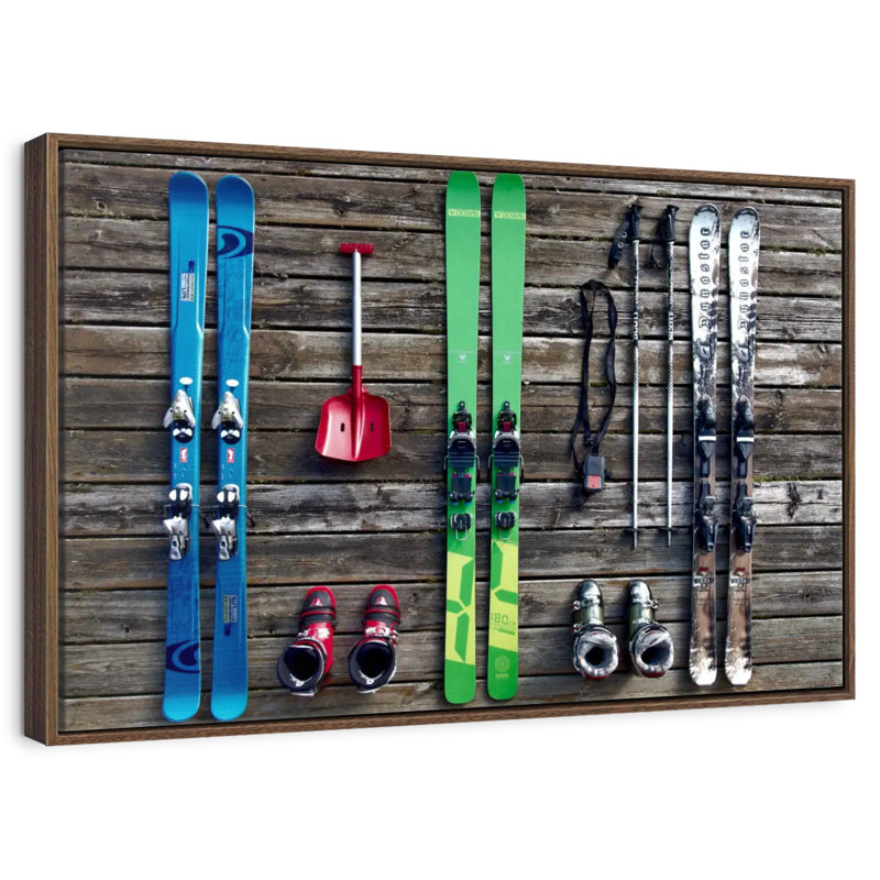 Équipement de ski, Cadre flottant noyer, 31 po x 21 po
