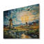 Blue Calm Windmill Meadows - Éoliennes sur bois-1946226700