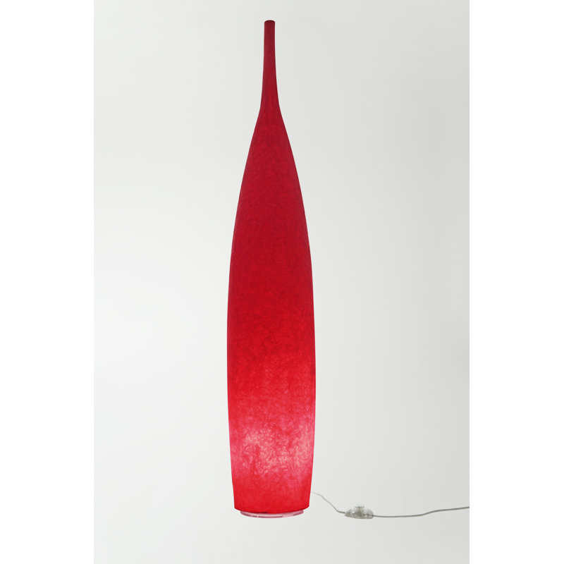 Luna 142cm Novelty Floor Lamp, Red