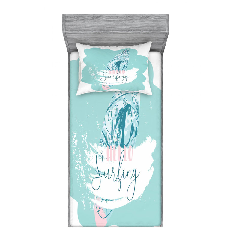 Ensemble de draps beach, Ensemble de draps pour lit simple avec drap-housse