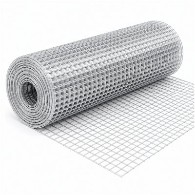 24in x 50ft white metal mesh, 1/2-inch welded chicken wire roll, garden plant fencing, suitable for chicken coops and home renovation