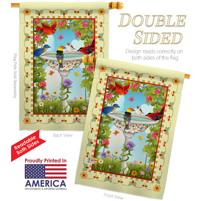 Ensemble de drapeaux en polyester double face 40 po x 28 po