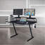 Bureau d'ordinateur avec tablette en carbone