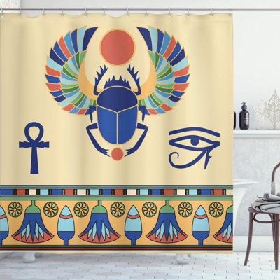 Shower Curtain with Hooks Included
