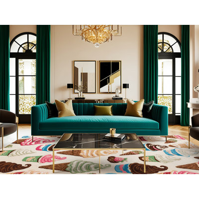  Tapis lavable avec yogourt glacé et desserts