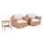 Outdoor 3 Piece Seating Group With Cushions