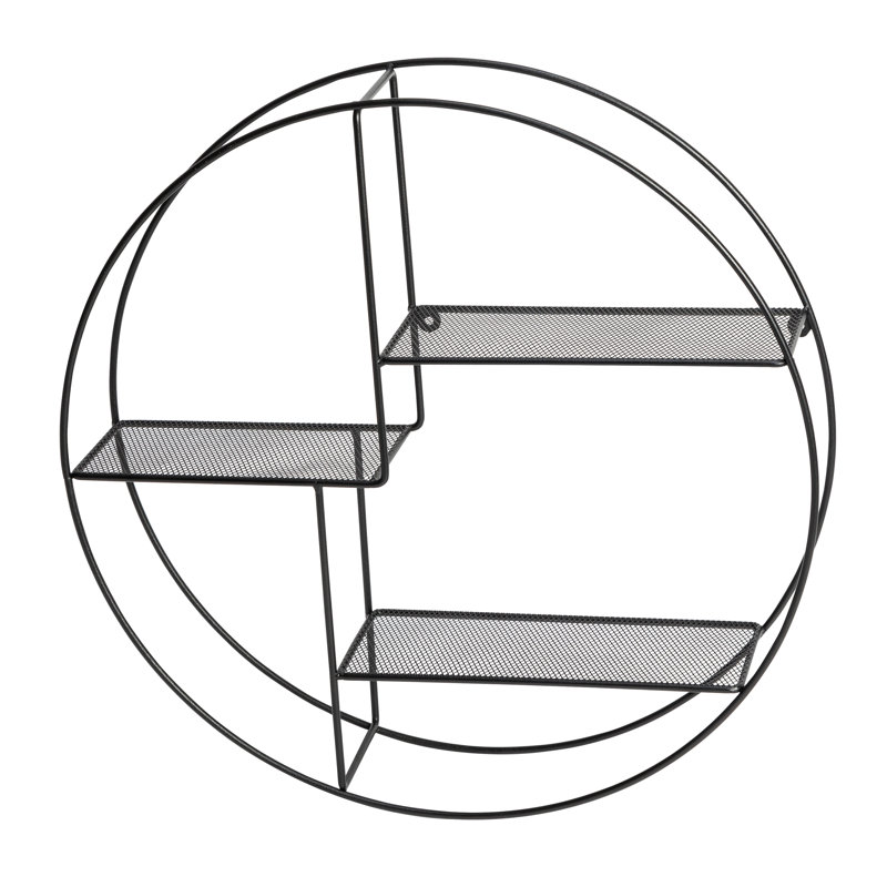 Shellenbarger 3 Piece Circle Metal Accent Shelf