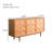 62.99"Brown Solid Wood Nine-Drawer Cabinet