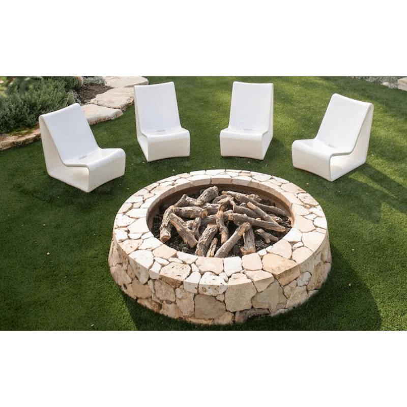 Loop Outdoor Lounge Chair, Highcloud White